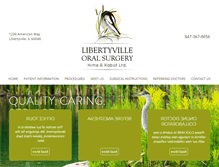 Tablet Screenshot of libertyvilleoralsurgery.com